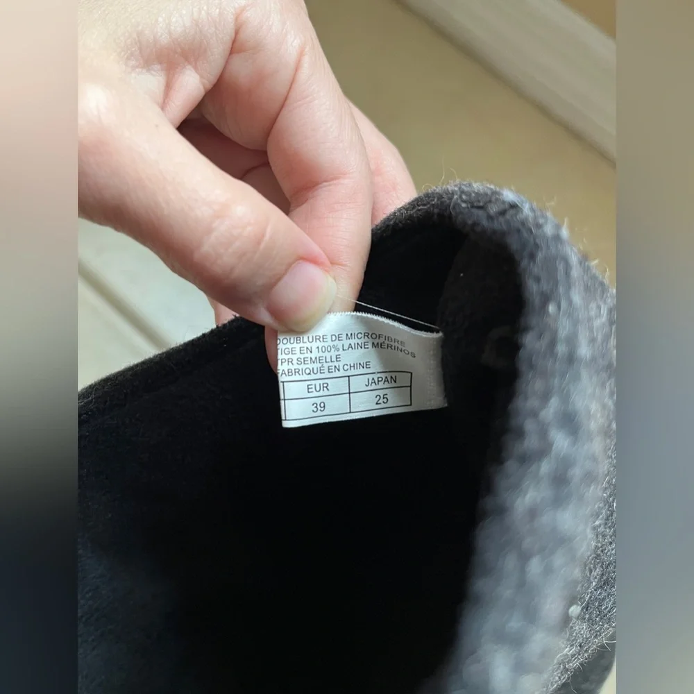 Emu Australia Hamilton Hi Gray Merino Wool Tall Boots W8 M7 - Picture 10 of 11